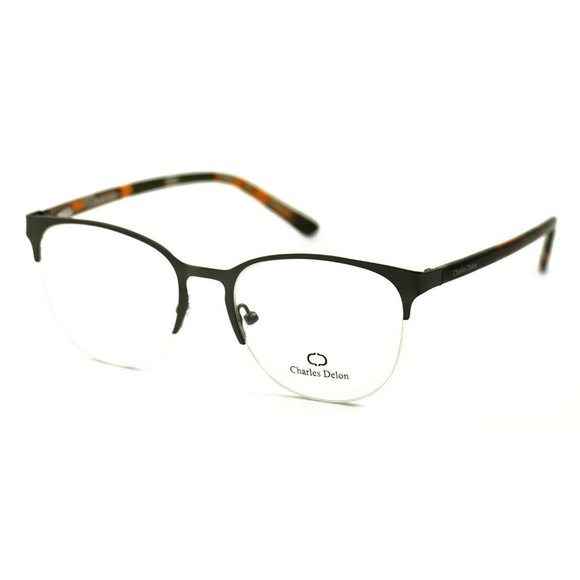 Charles Delon Oval Women Gun Metal Steel Frame - Picture 1 of 6